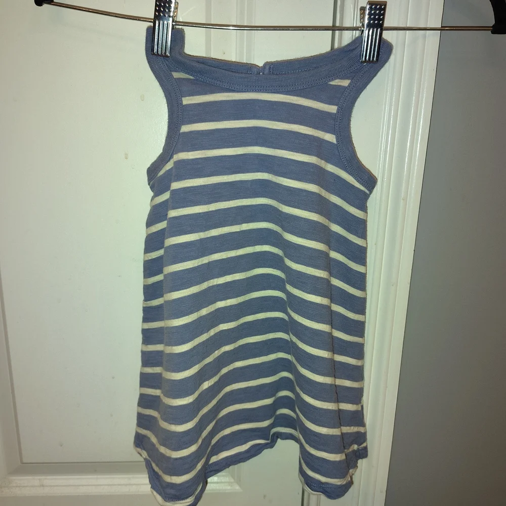 GAP Blue and White‎ Striped Sleeveless Casual Dress 2t